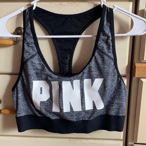 Pink Victoria Secret sports bra